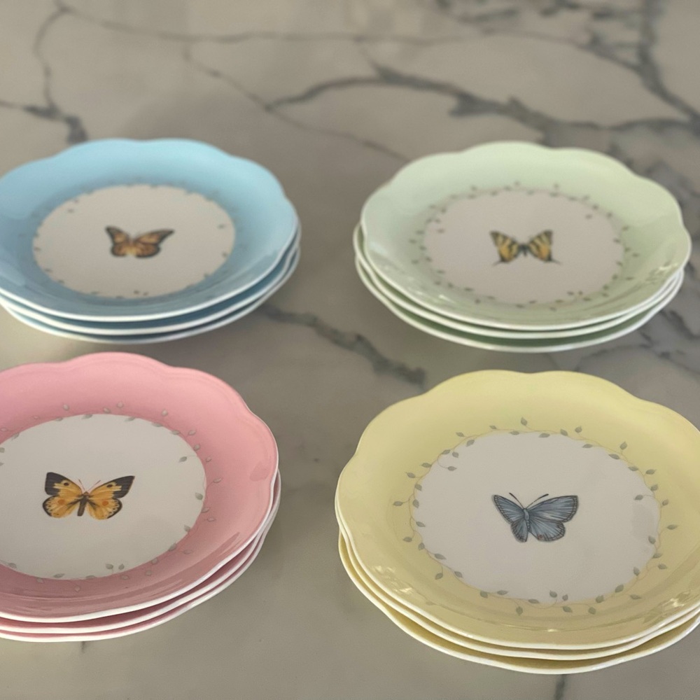 Lenox Butterfly Meadow Dessert Plates set of 4
